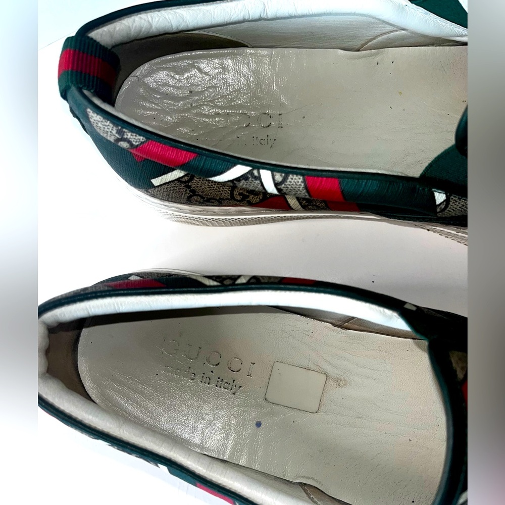 Gucci Men’s Slip-on GG Supreme Ace Sneaker, size 11 - Picture 3 of 10